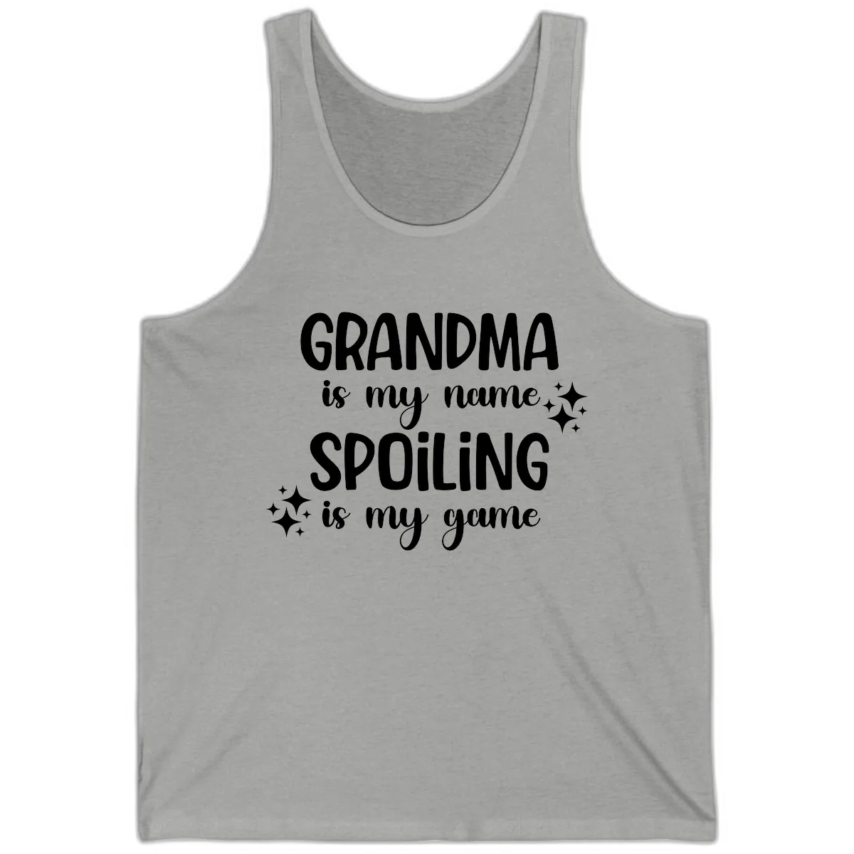 Grandma Is My Name Spoiling Is My Game Tank in Athletic Heather